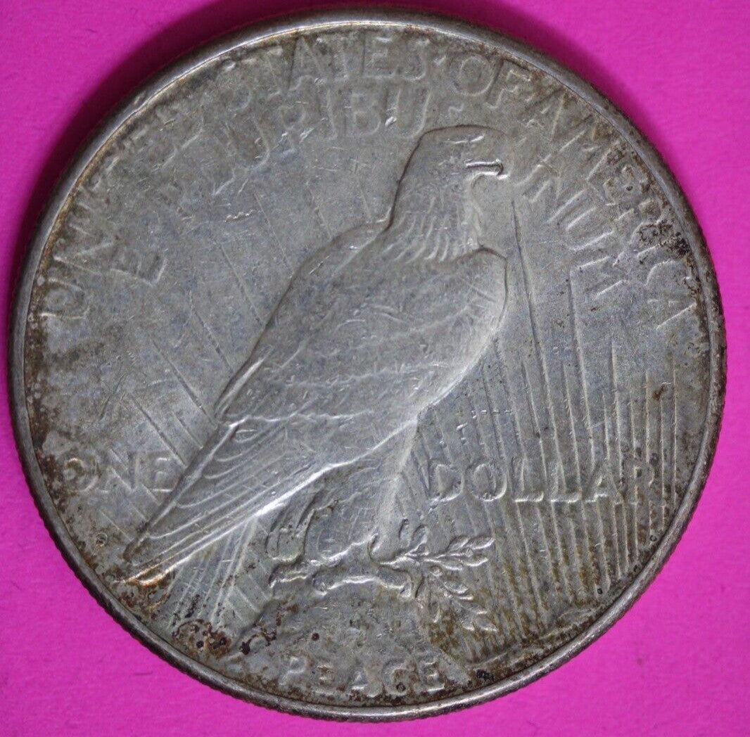 Toned 1923 S Liberty Peace Silver Dollar Exact Coin In Pics Lots Luster 96