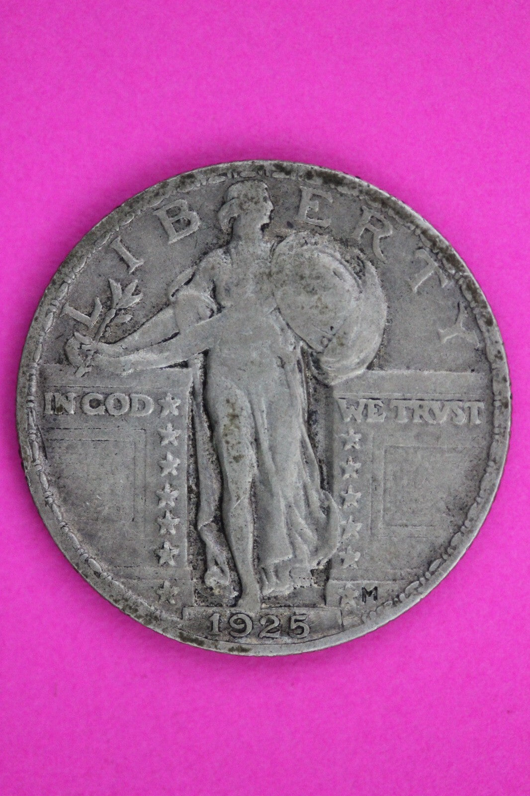 1925 P Standing Liberty Silver Quarter Semi Key Date Coin Exact Coin In Pic 33
