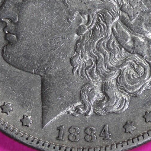 High Grade 1884 S Morgan Liberty Silver Dollar Key Date Coin San Francisco 40