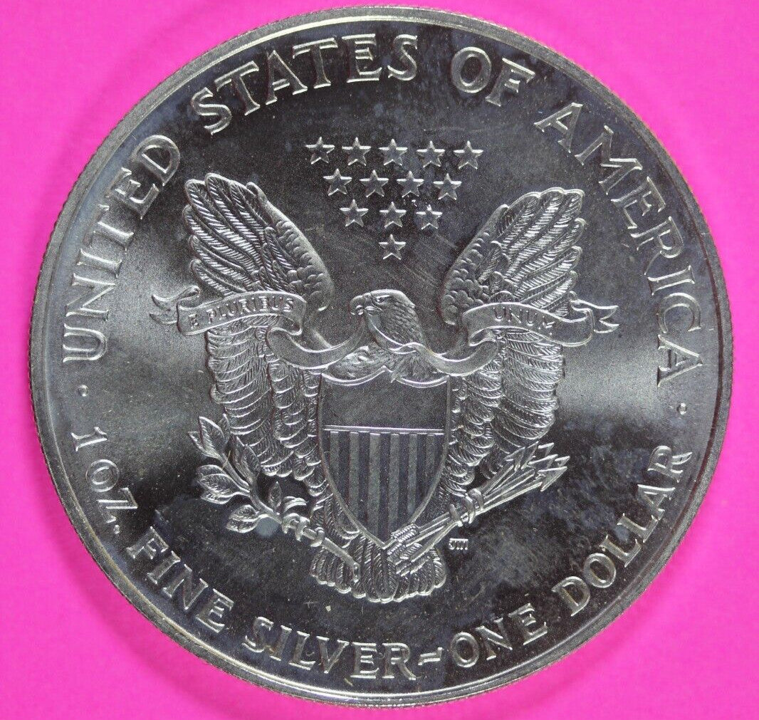 Key Date 1995 BU American Silver Eagle Key Date 1 Ounce .999 Exact Coin Shown 08