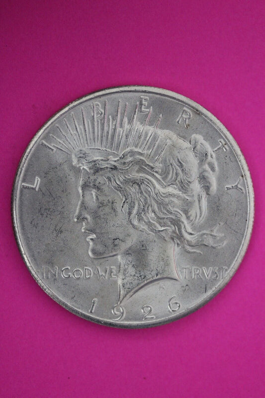 Gem BU 1926 P Liberty Peace Silver Dollar Philadelphia Mint Coin Nice Luster 31