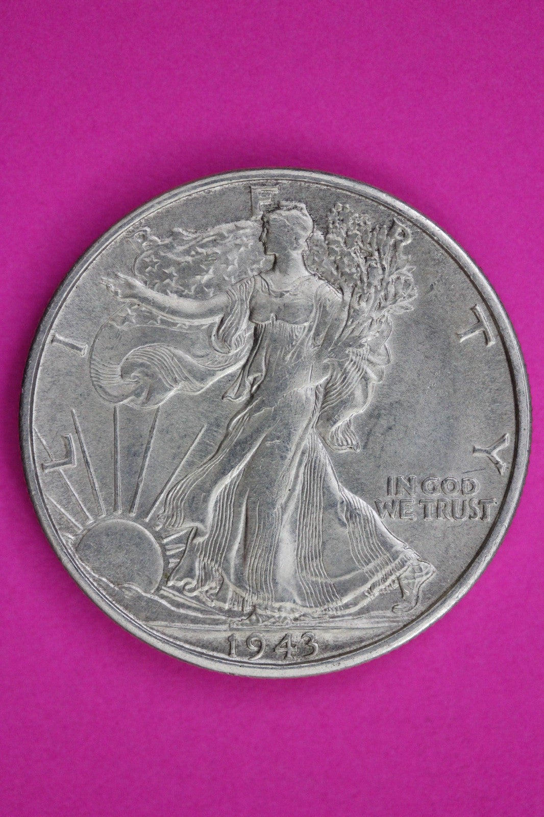High Grade 1943 S Walking Liberty Walker Half Dollar Coin Authentic Genuine 1813