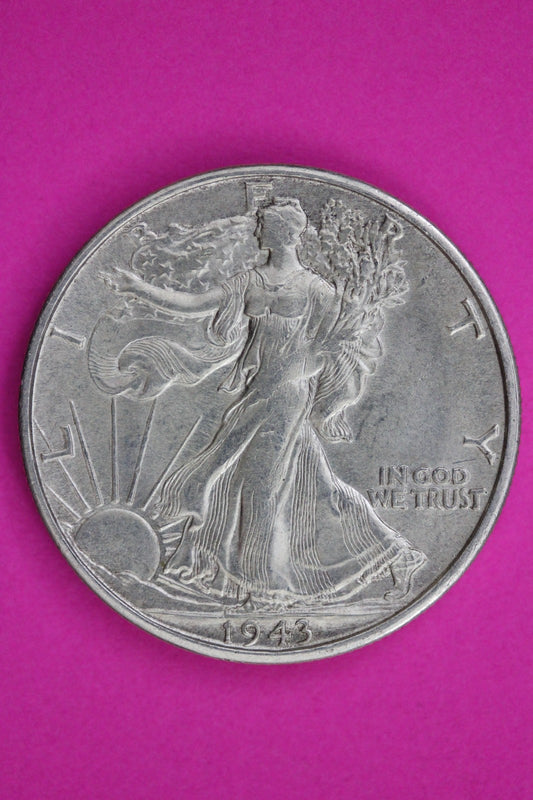 High Grade 1943 S Walking Liberty Walker Half Dollar Coin Authentic Genuine 1813
