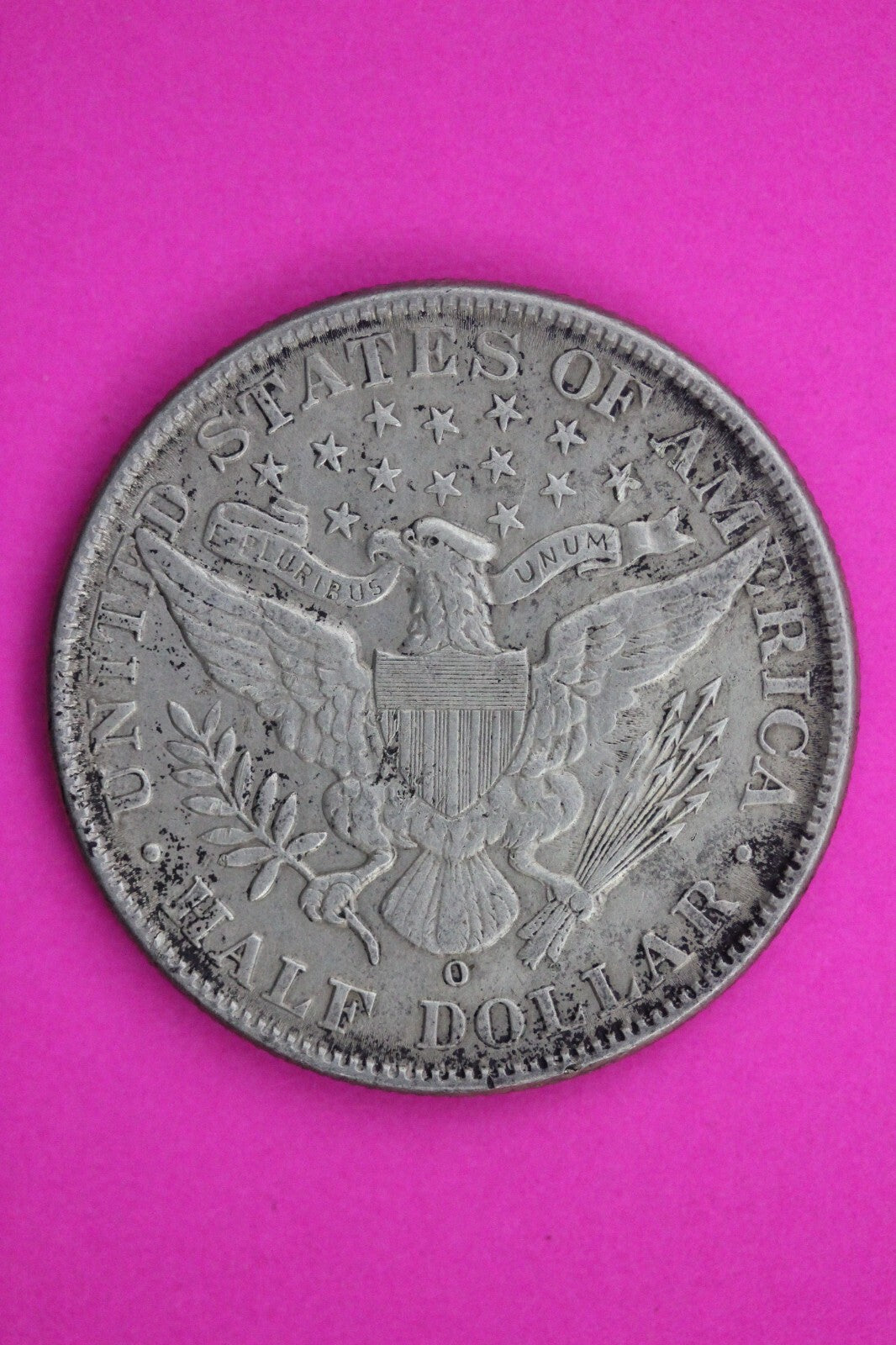 1907 O Barber Liberty Half Dollar Scarce Semi Key Date Coin New Orleans Mint 241