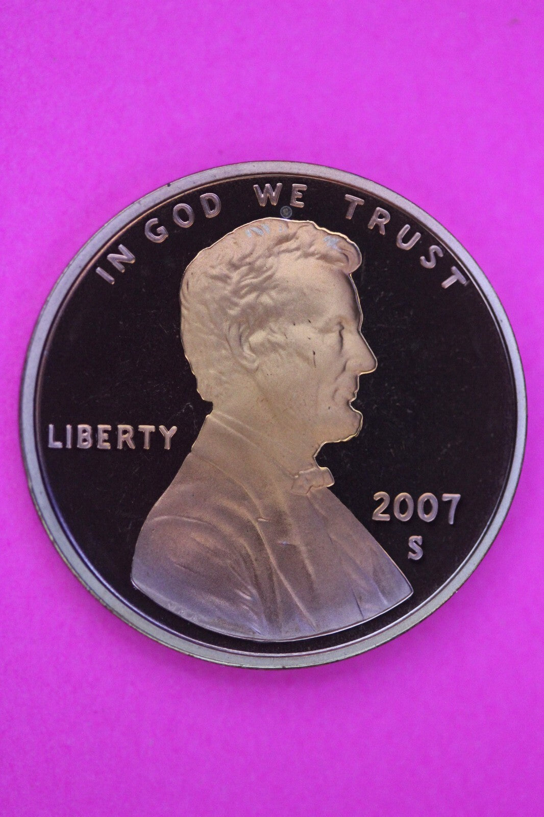 Gem Proof 2007 S Ultra Deep Cameo Lincoln Memorial Cent Same Coin In Pics TOM30
