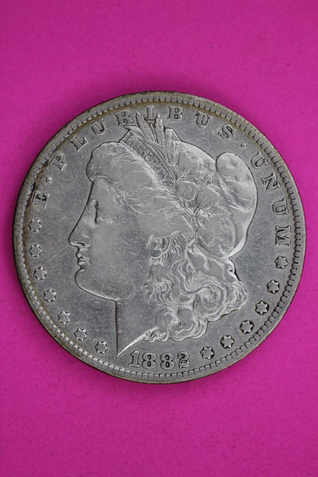 1882 CC Morgan Lady Liberty Silver Dollar Guaranteed Authentic & Genuine 1759