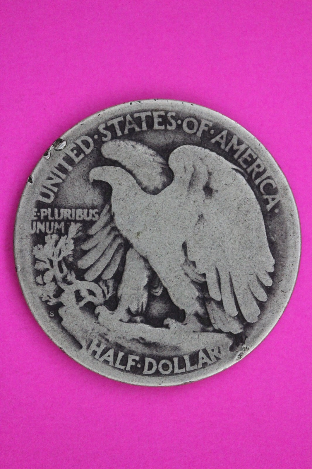 1921 S Walking Liberty Silver Half Dollar Guaranteed Authentic Genuine Coin 1389