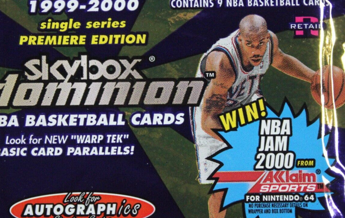 Rare 1999-2000 Skybox Dominion NBA Basketball Retail Pack Exact Pack In Pic 6024