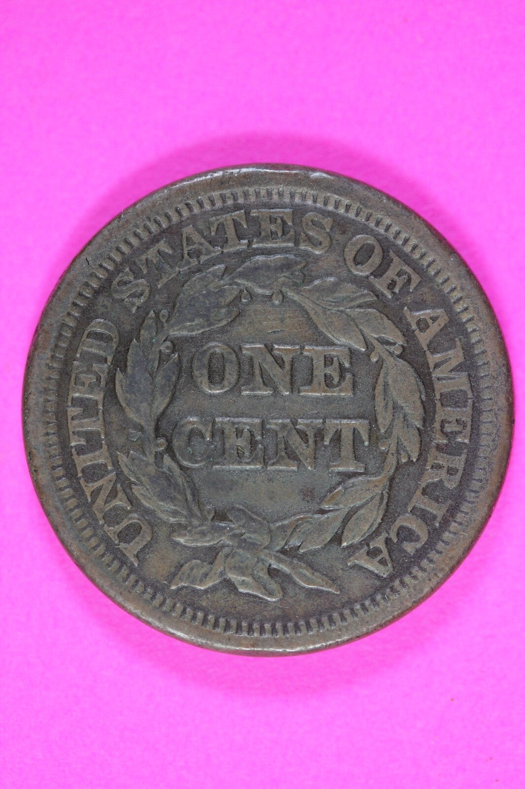 1846/46 Large Cent Braided Hair Liberty Exact Rare Early Type Coin Pictured 30