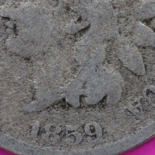 1859 Copper Nickel Indian Head Cent Penny Exact Early Type Coin Pictured 55