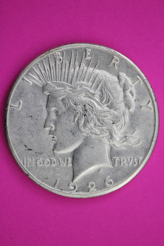 1926 S Peace Silver Dollar LIberty Coin Guaranteed Genuine American Seller 2007
