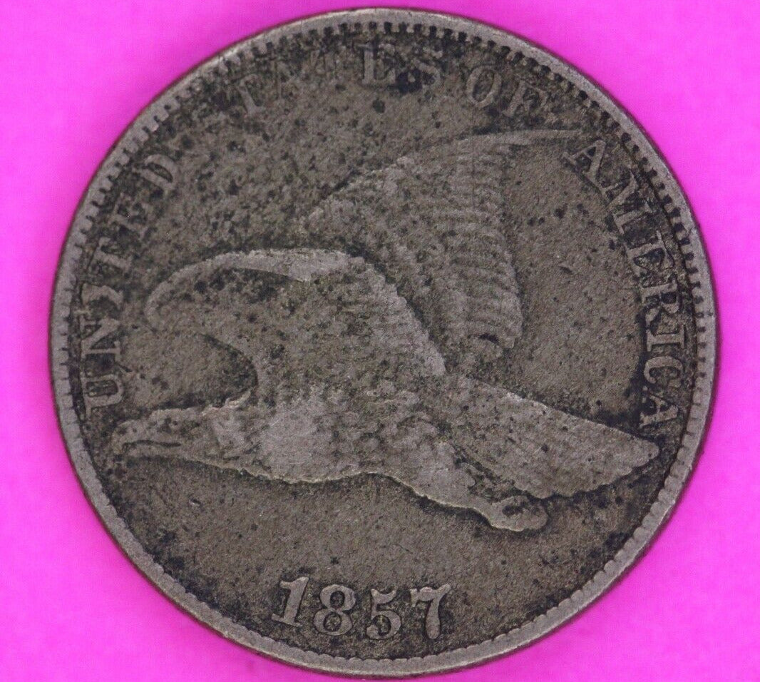 1857 Flying Eagle Cent Penny You Get The Exact Same Scarce Coin In Pics 155