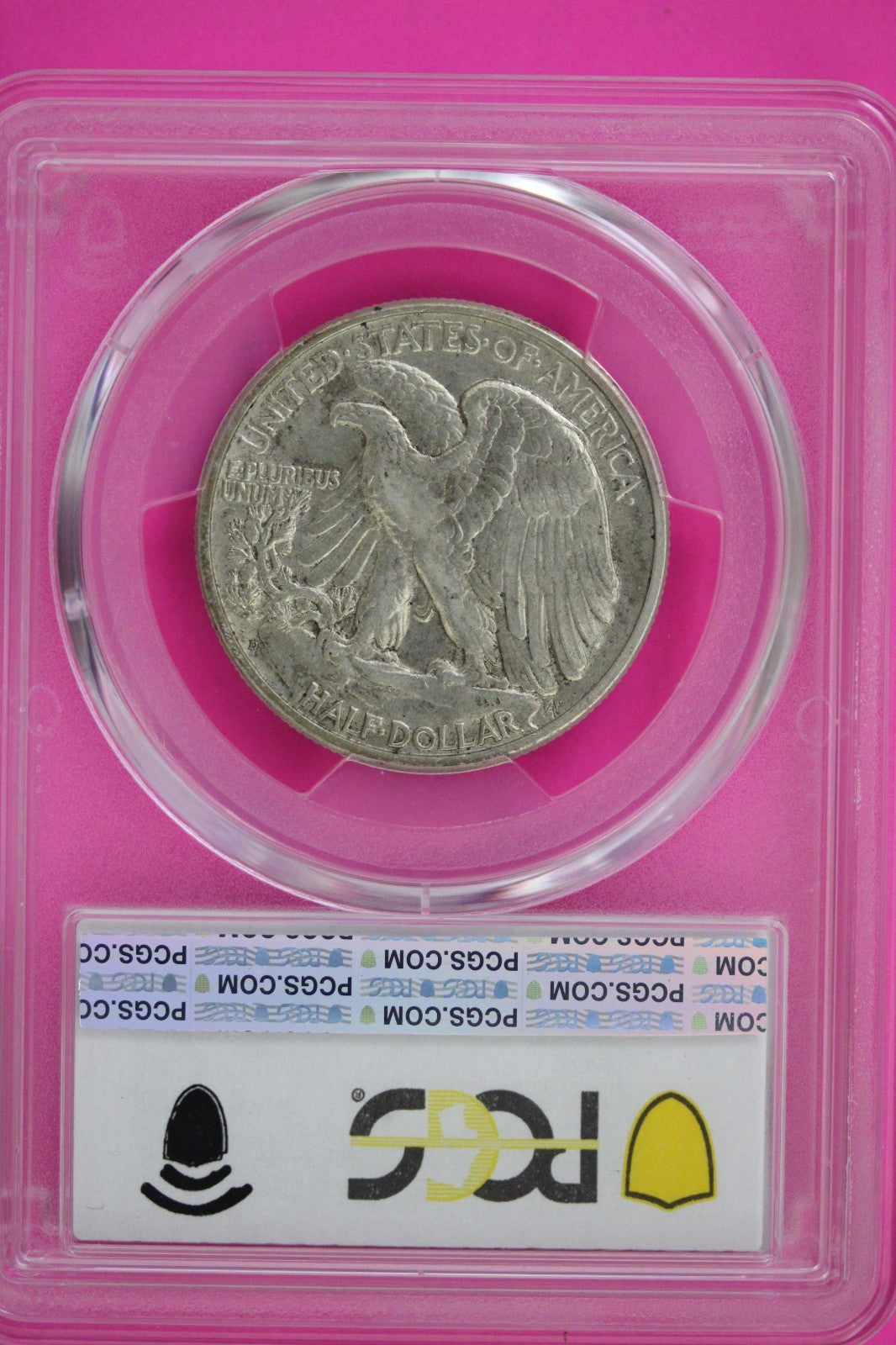 1938 D AU 53 Walking Liberty Silver Half Dollar Walker PCGS Certified Slab 107