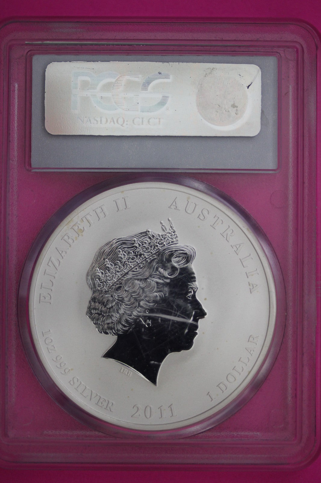 2011 MS 70 Australia Year Of The Rabbit 1 OZ .999 Silver PCGS Certified Slab 916