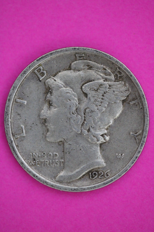 1926 D Mercury Liberty Dime Silver Coin Guaranteed Genuine American Seller 2580