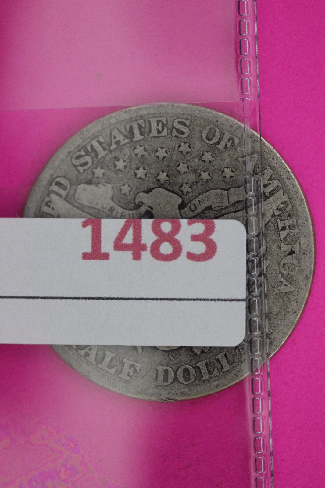 1909 Inverted S Barber Liberty Half Dollar Silver Coin Guaranteed Authentic 1483