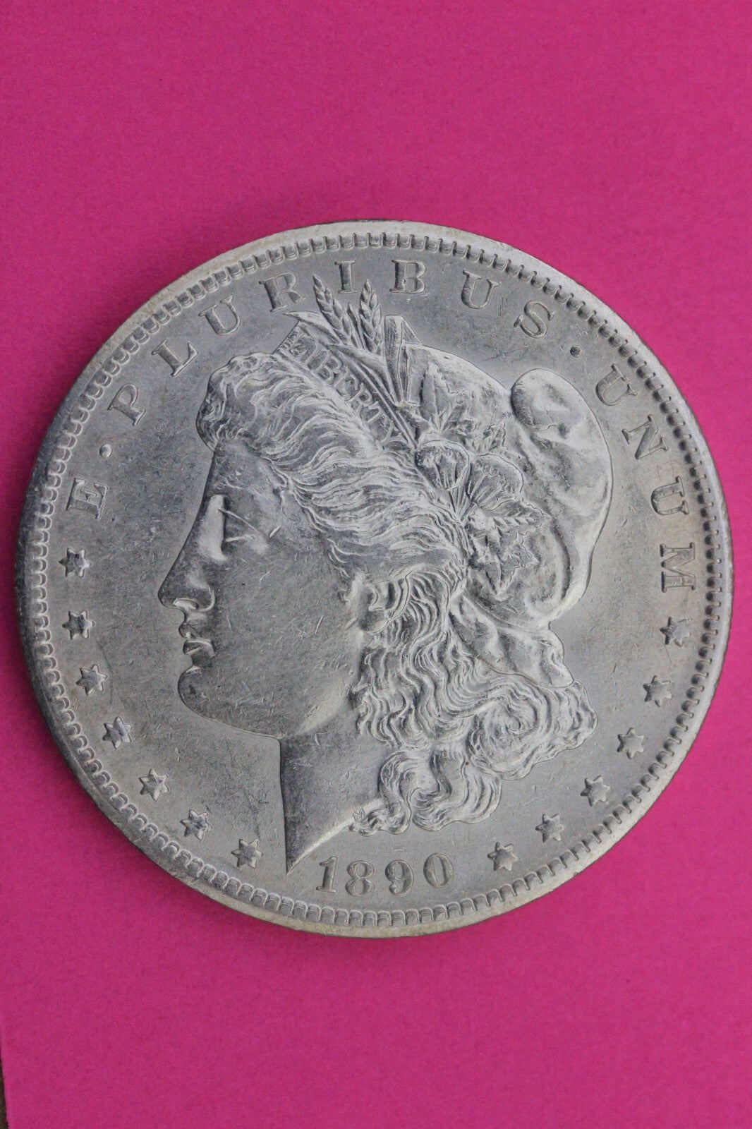 High Grade 1890 S Morgan Lady Liberty Rare Date Silver Dollar Authentic 0337N