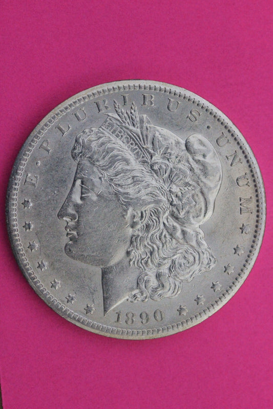 High Grade 1890 S Morgan Lady Liberty Rare Date Silver Dollar Authentic 0337N