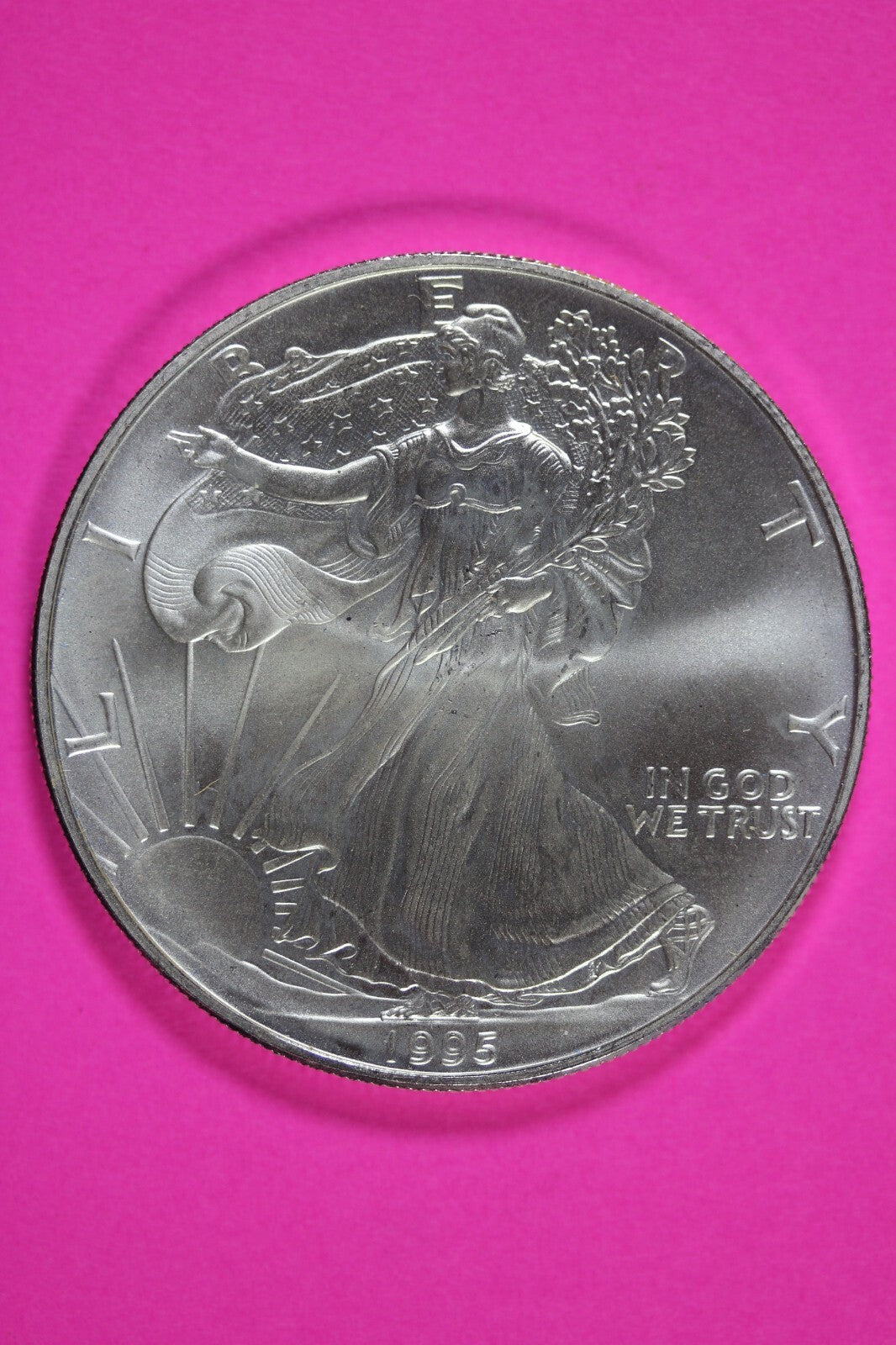 Key Date 1995 BU American Silver Eagle Key Date 1 Ounce .999 Exact Coin Shown 51