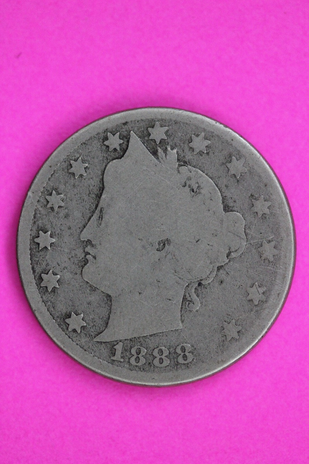 1888 V Liberty Nickel Guaranteed Authentic & Genuine Coin Free Shipping 1530