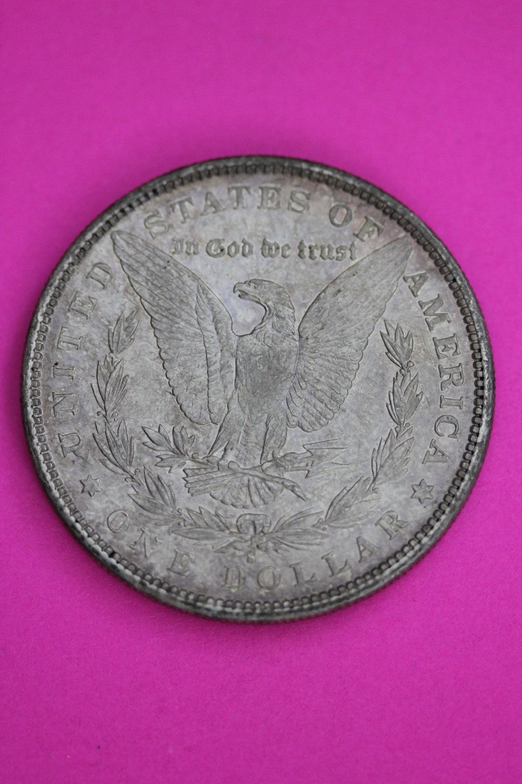 Toned High Grade 1881 S Morgan Liberty Silver Dollar Guaranteed Authentic 1824