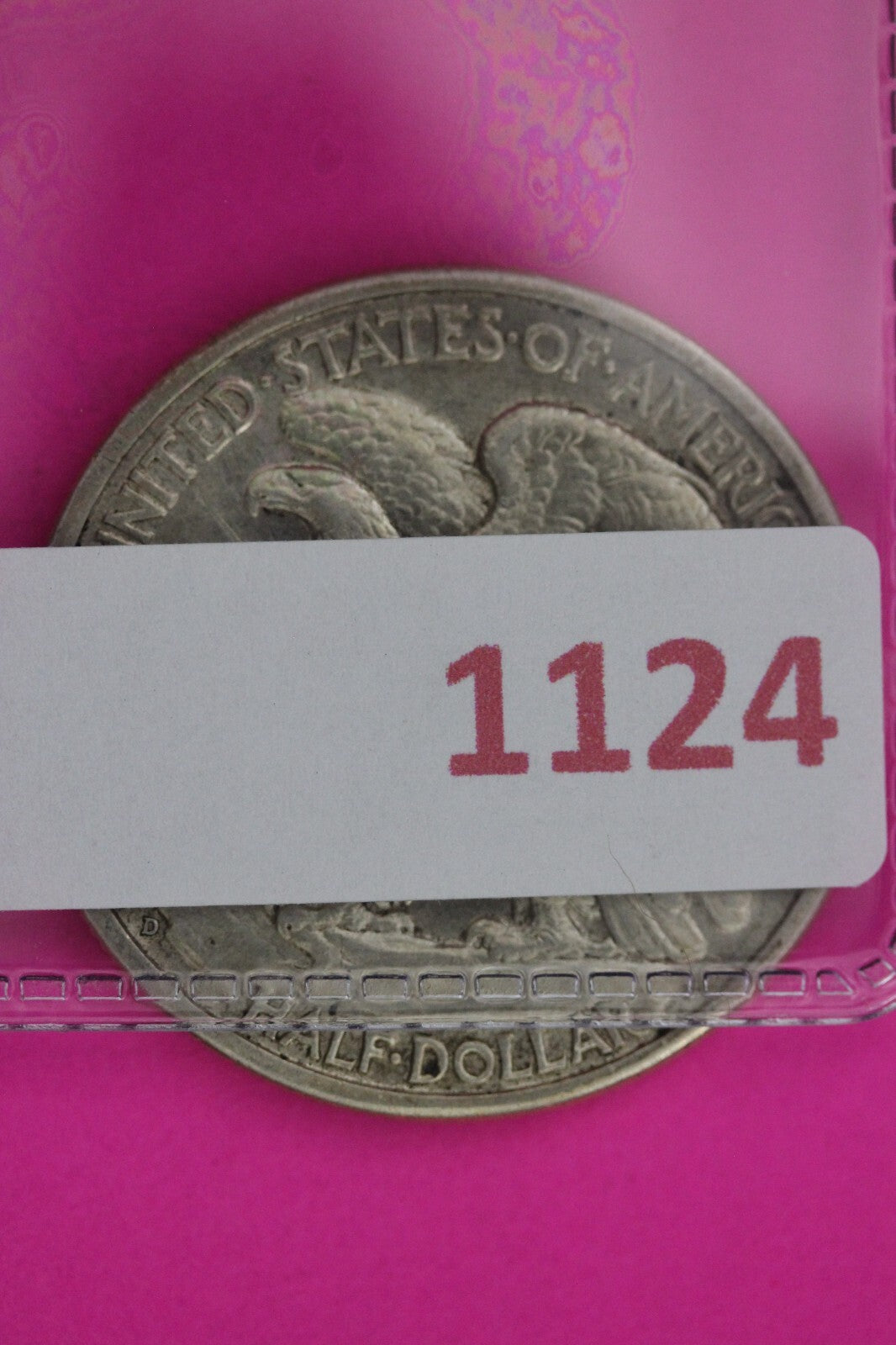 1938 D Walking Liberty Silver Half Dollar Guaranteed Authentic Genuine Coin 1124