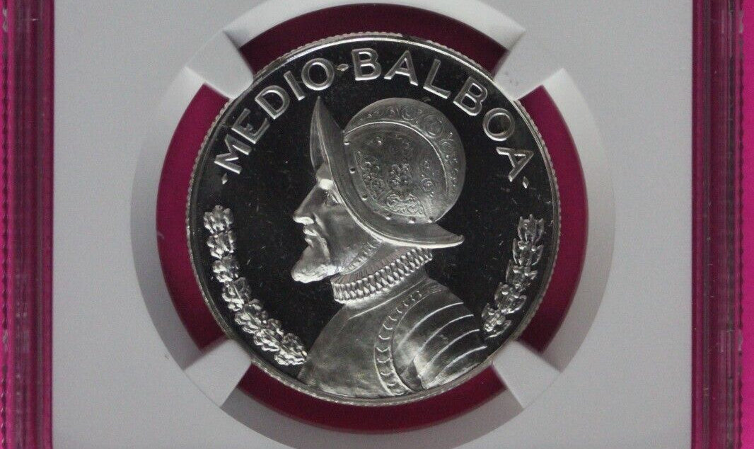 Top Pop 1971 Panama PF 69 Cameo Proof Silver 1/2 Balboa NGC Certified Slab 1032