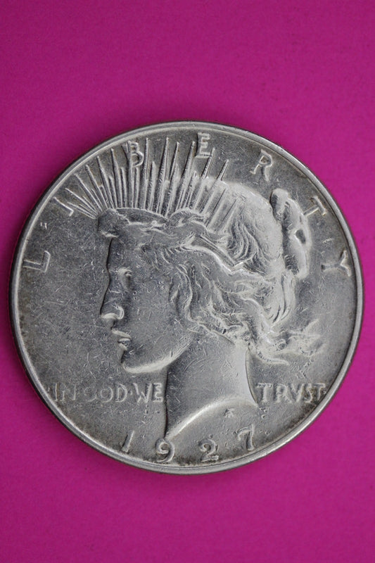 1927 S Peace Liberty Silver Dollar Guaranteed Authentic & Genuine Coin 1633