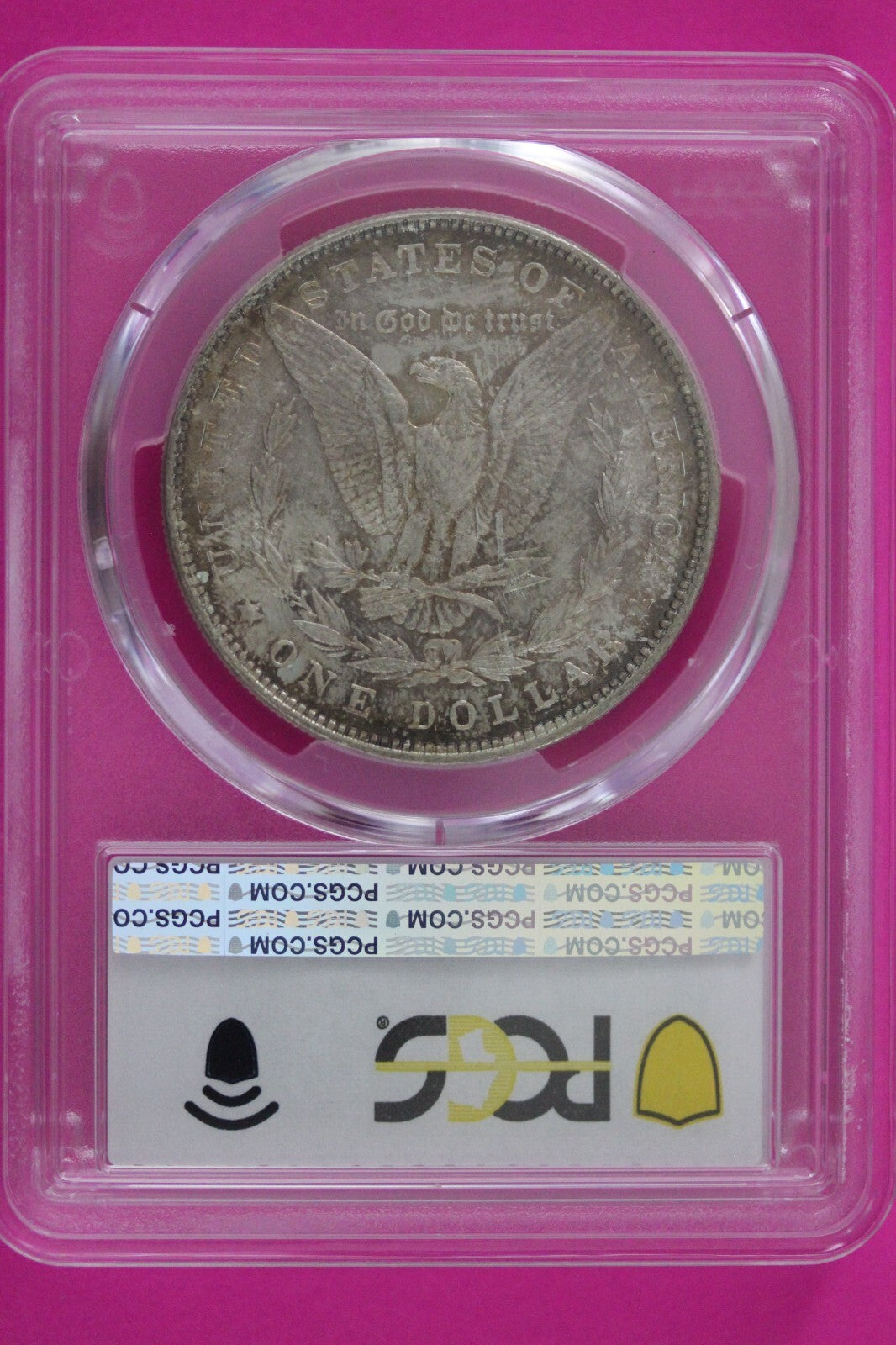 Toned 1887 P MS 64 Liberty Morgan Silver Dollar PCGS Certified Graded Slab 1082