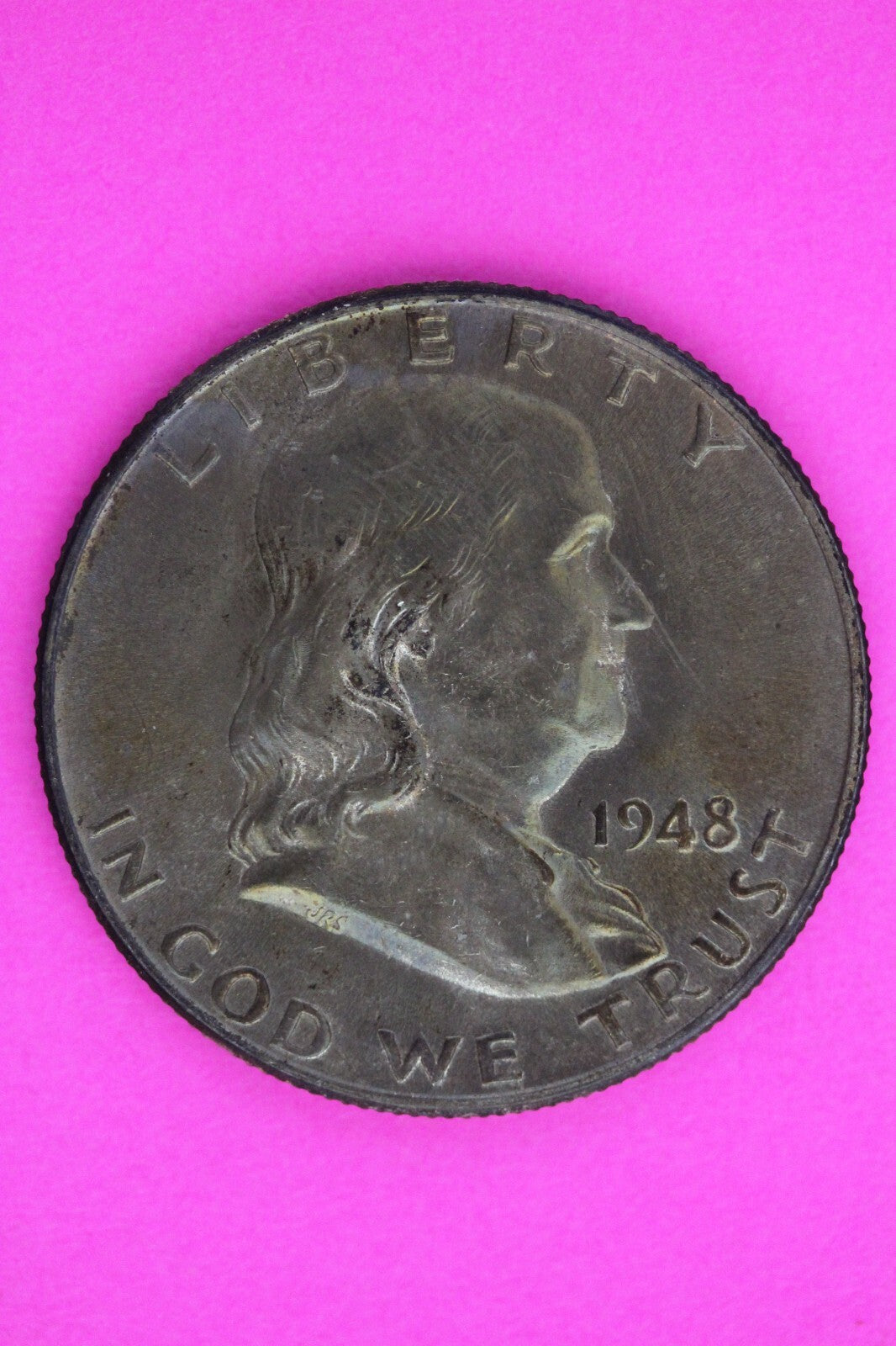 1948 P Ben Franklin Silver Half Dollar FBL Exact Coin Shown Authentic N479