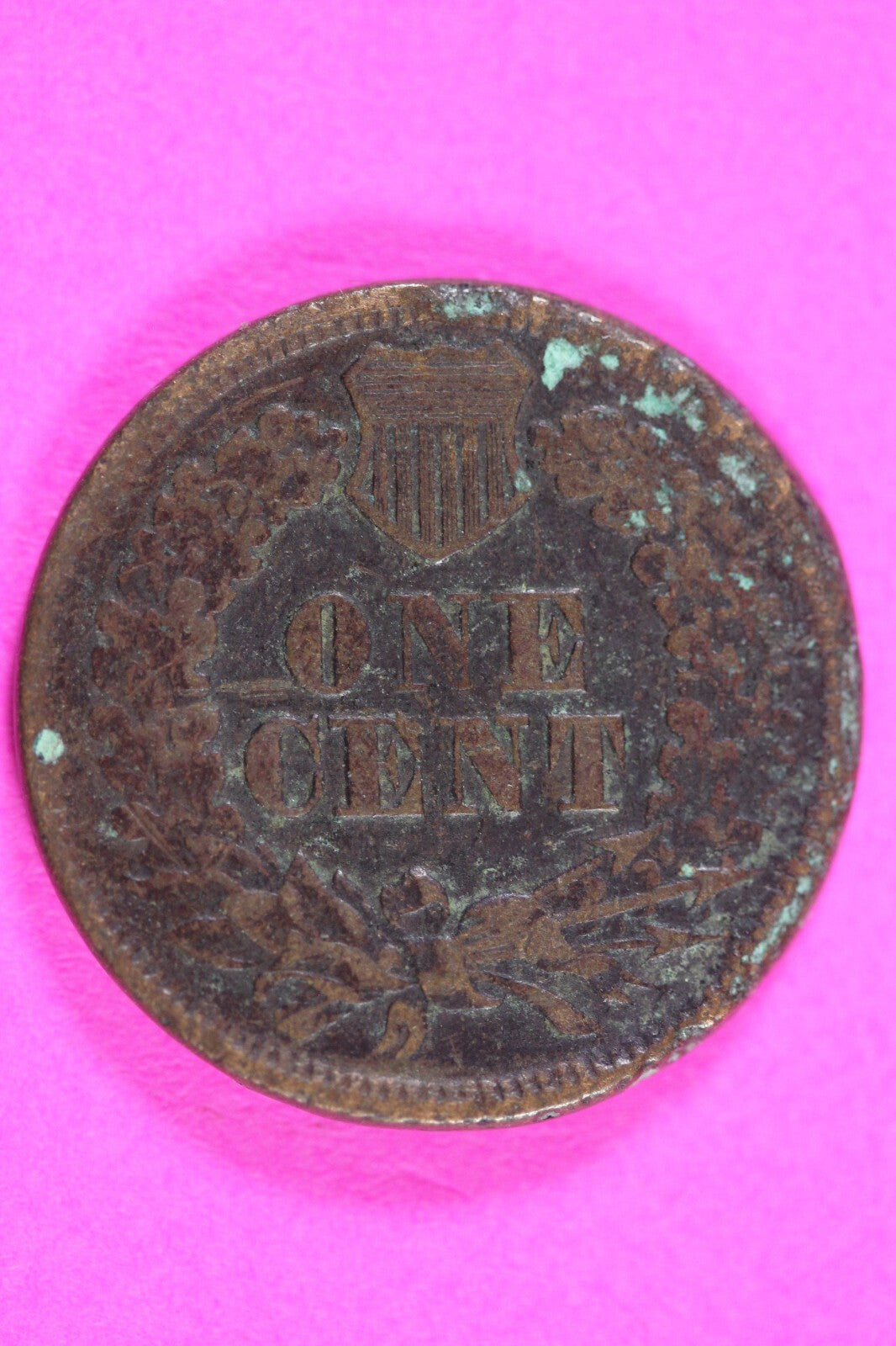 Bent 1865 Indian Head Cent Penny Early Type You Get The Exact Coin Pictured 285