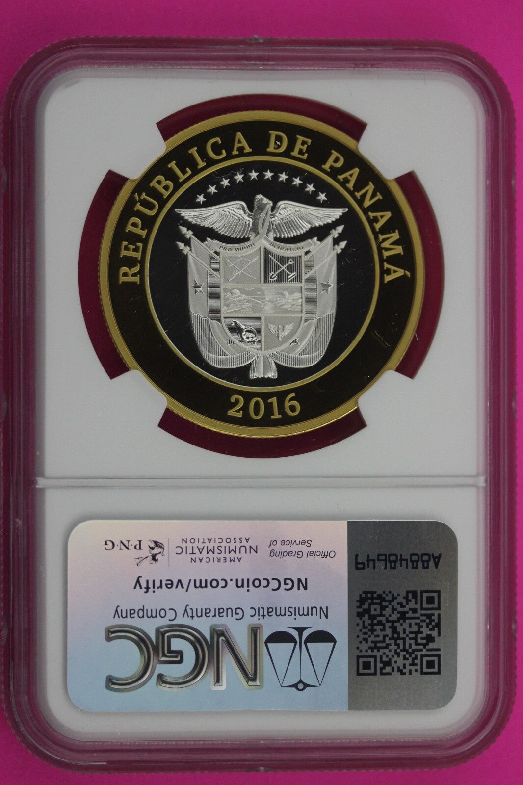 Top Pop 2016 PF 70 Gilt Panama 20 Balboas Canal Logo 100th Anniversary NGC 193