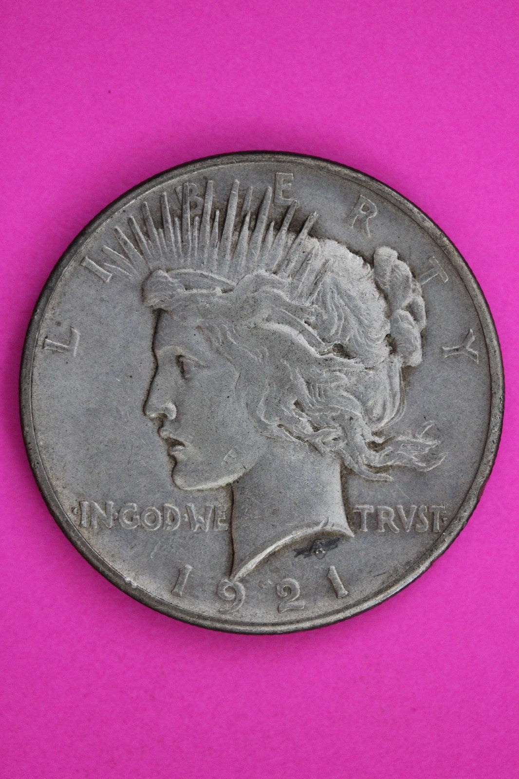 1921 P Peace Lady Liberty Semi Key Date Silver Dollar Guaranteed Authentic 1763