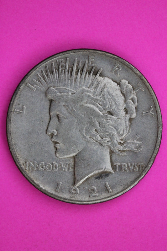 1921 P Peace Lady Liberty Semi Key Date Silver Dollar Guaranteed Authentic 1763