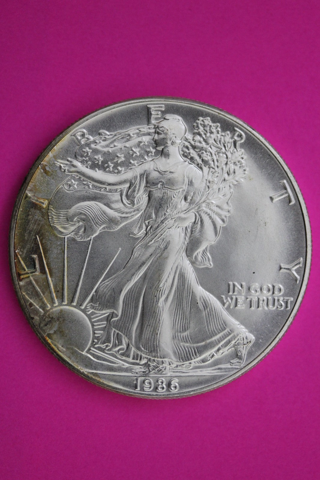 Key Date 1986 BU American Silver Eagle Key Date 1 Ounce 999 Guaranteed Real 1881