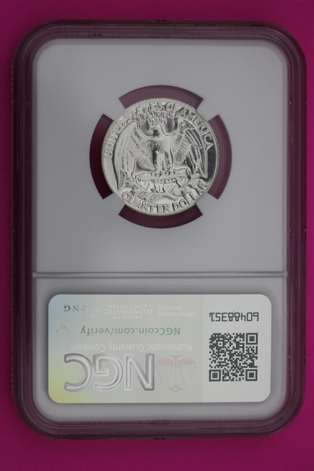 1959 PF 67 Proof Washington Silver Quarter NGC Certified Graded Authentic 263