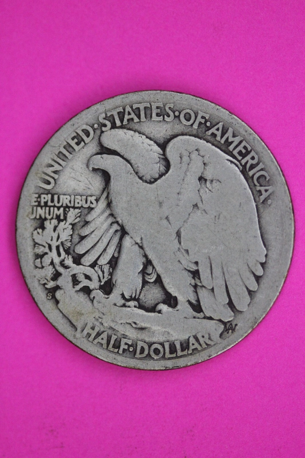 1921 S Walking Liberty Silver Half Dollar Guaranteed Authentic Genuine Coin 1512