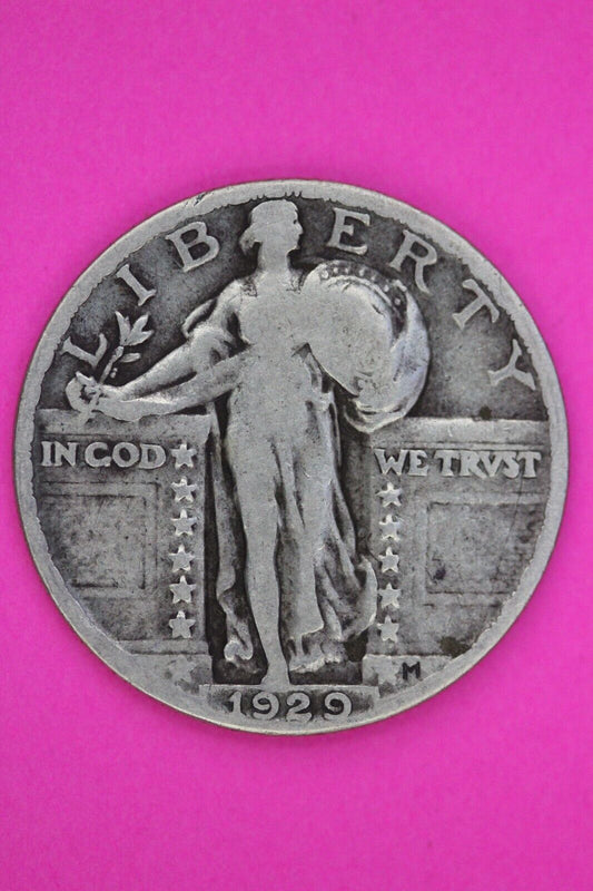 Full Date 1929 P Standing Liberty Silver Quarter You Get The Coin In Pics TOM 14