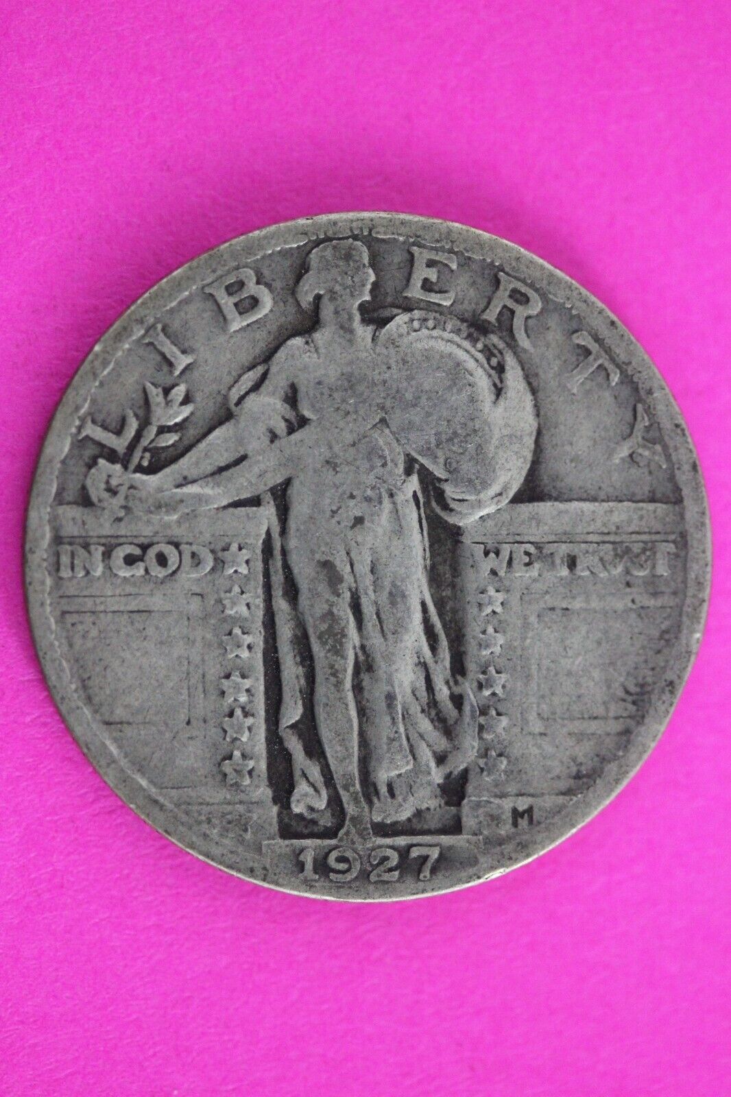 Full Date 1927 P Standing Liberty Silver Quarter You Get The Coin In Pic TOM 193