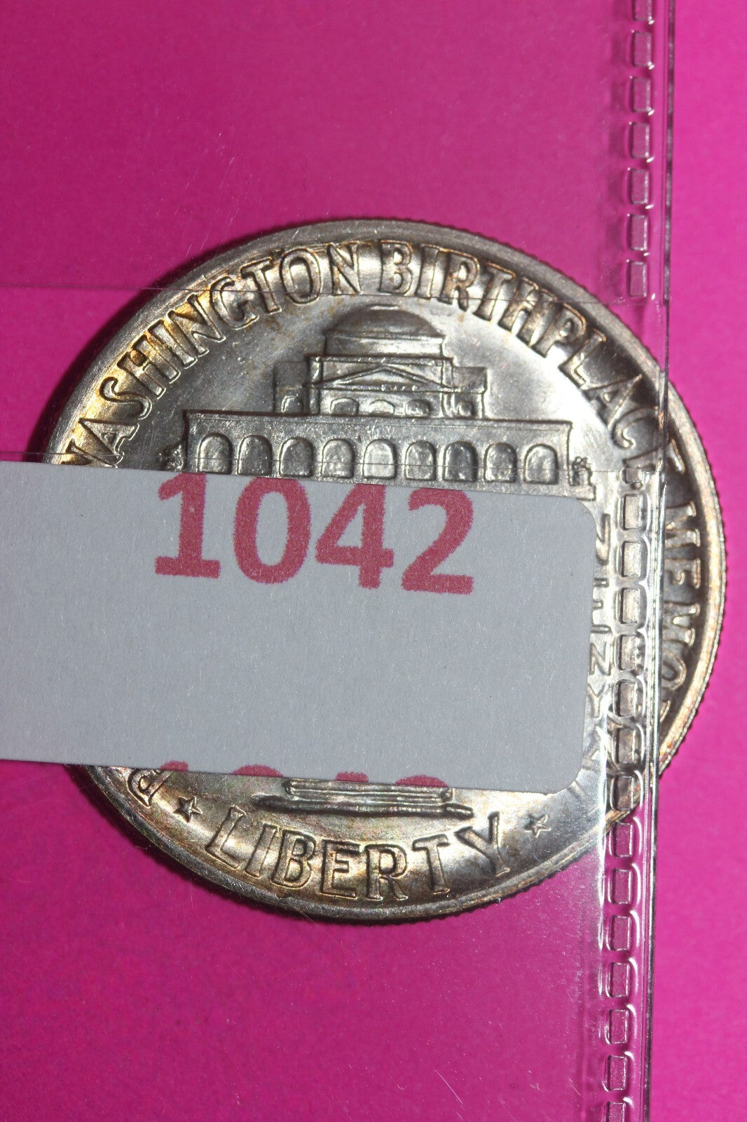 Rainbow Tone 1946 Booker T Washington Commemorative Silver Half Dollar Coin 1042