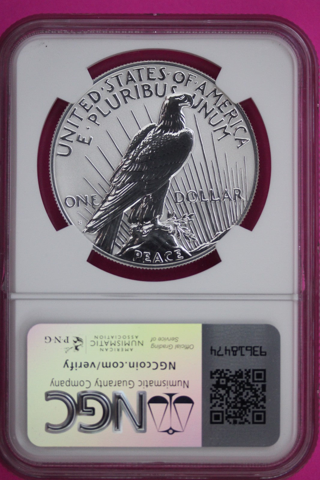 2023 S Reverse PF 70 Peace Silver Dollar From 2 Coin Set NGC Graded Genuine 923