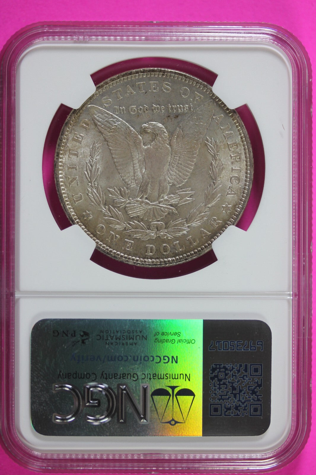1889 P MS 63 Liberty Morgan Silver Dollar NGC Certified Graded Authentic 653