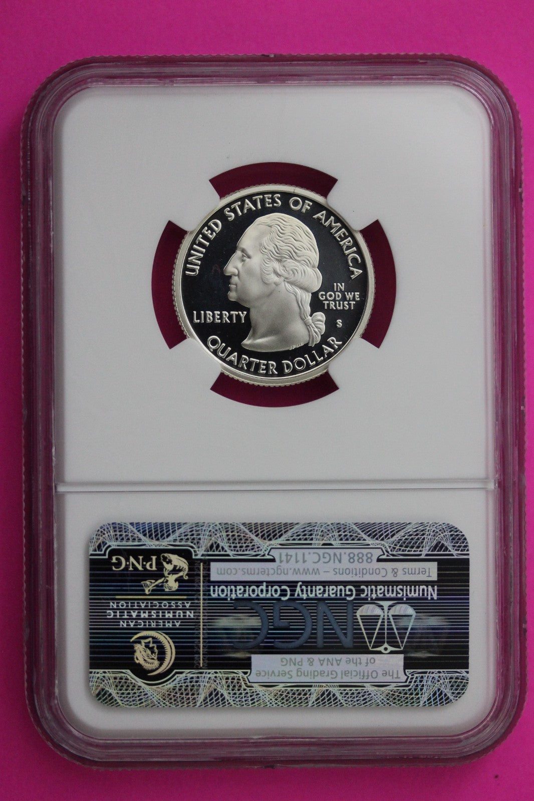 2005 S PF 70 Kansas Silver State Quarter NGC Certified Authentic Slab 391