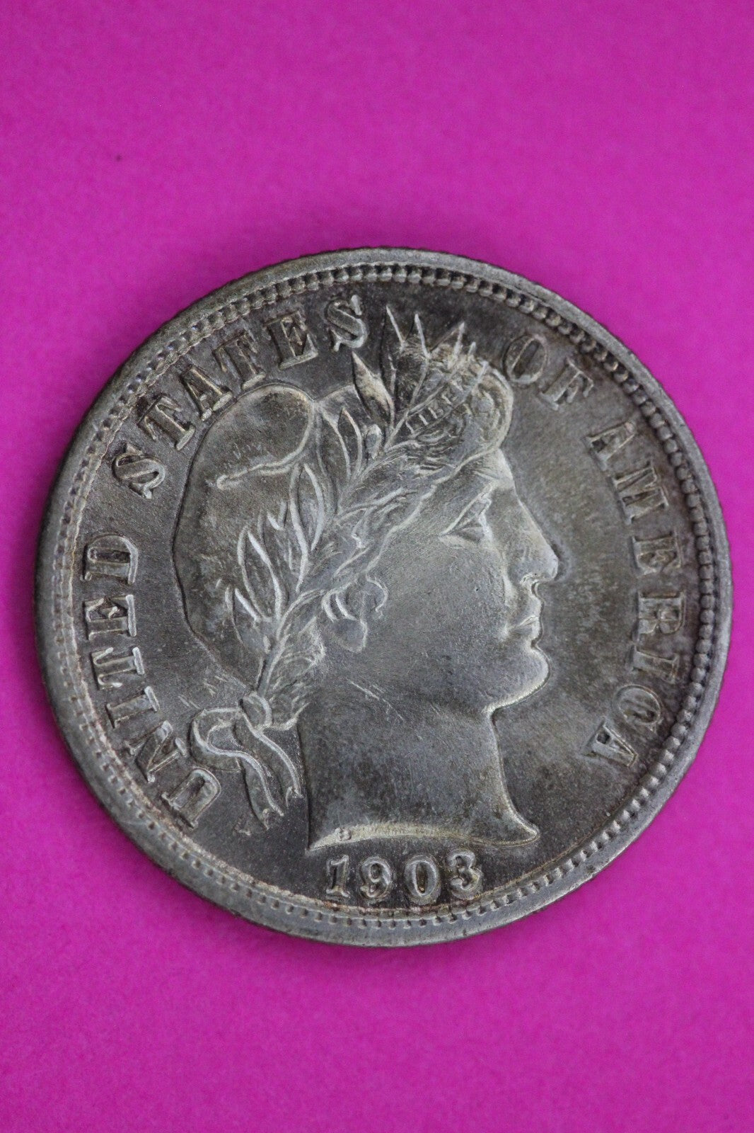 High Grade 1903 P Barber Liberty Dime Silver Coin Guaranteed Authentic Real 1089