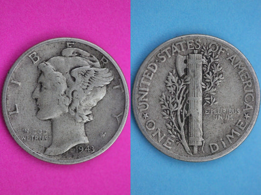 6 Standard Ounces Coin Weight 90% Silver Junk Mercury Dimes American Bullion