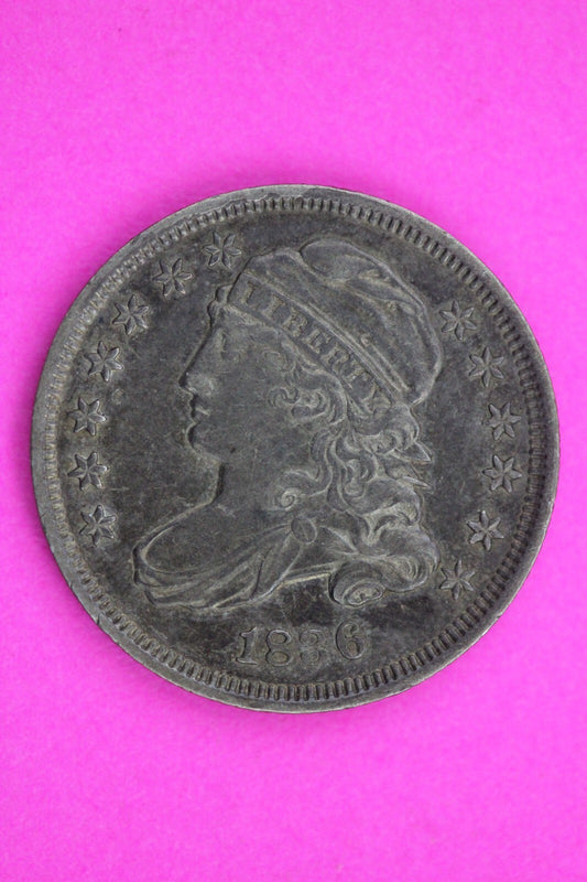 High Grade 1836 Bust Cap Dime Lady Liberty Rare Silver Key Date Coin 01