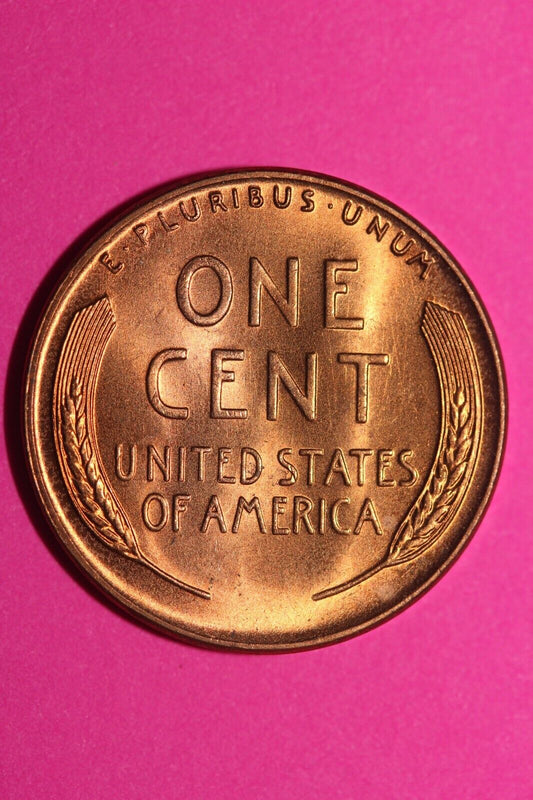 Gem Brilliant Uncirculated 1951 D Wheat Cent Lincoln Same Red Coin In Pics TOM05