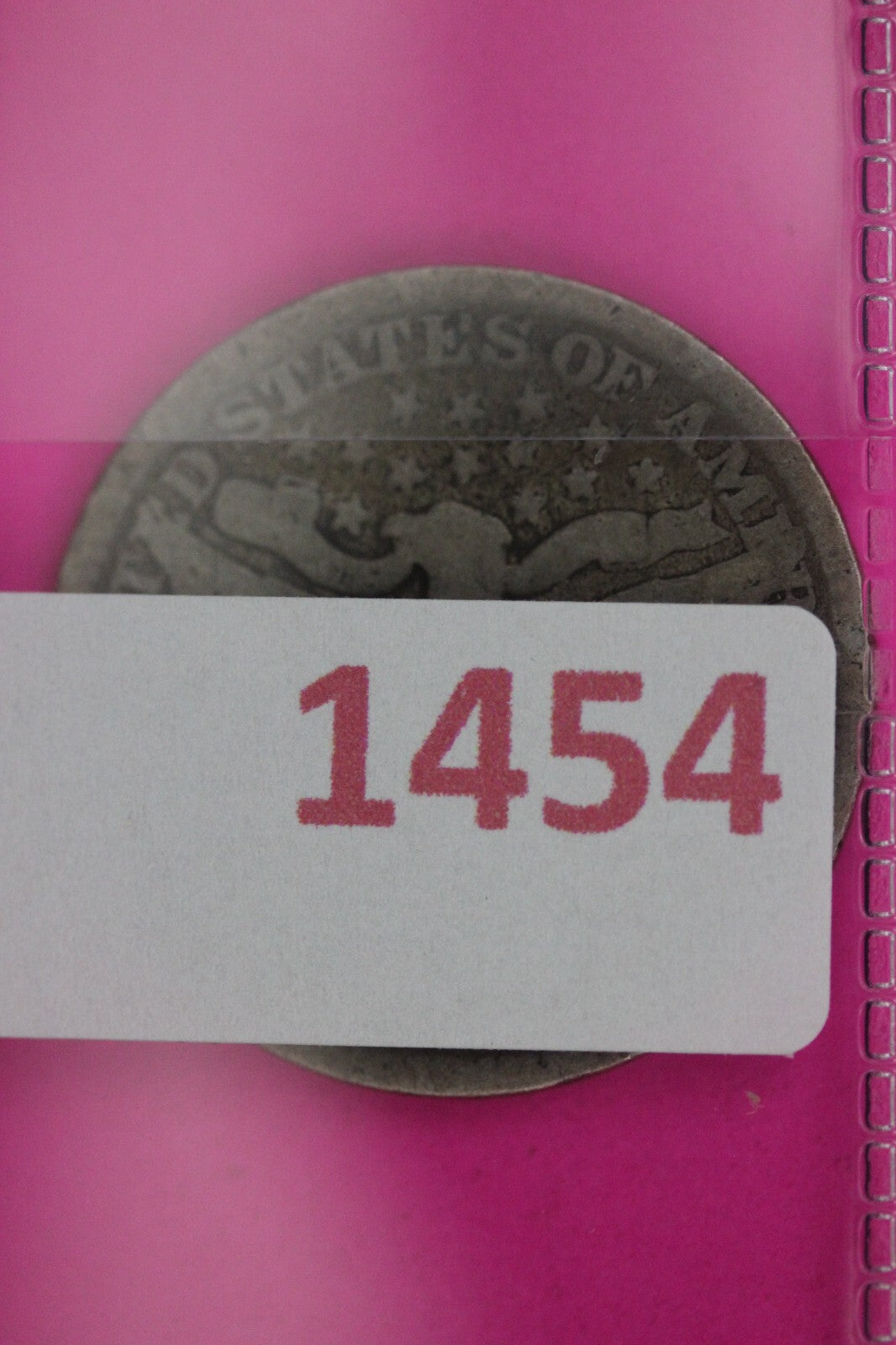 1909 O Barber Liberty Silver Quarter Guaranteed Authentic & Genuine Coin 1454