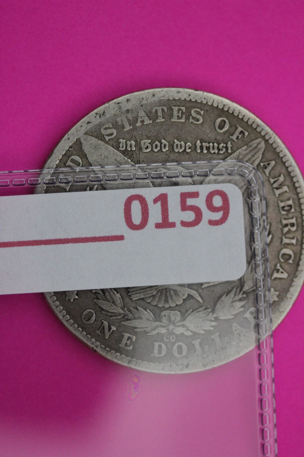 1880 CC Morgan Lady Liberty Silver Dollar Carson City Scratches Rare Coin 0159N