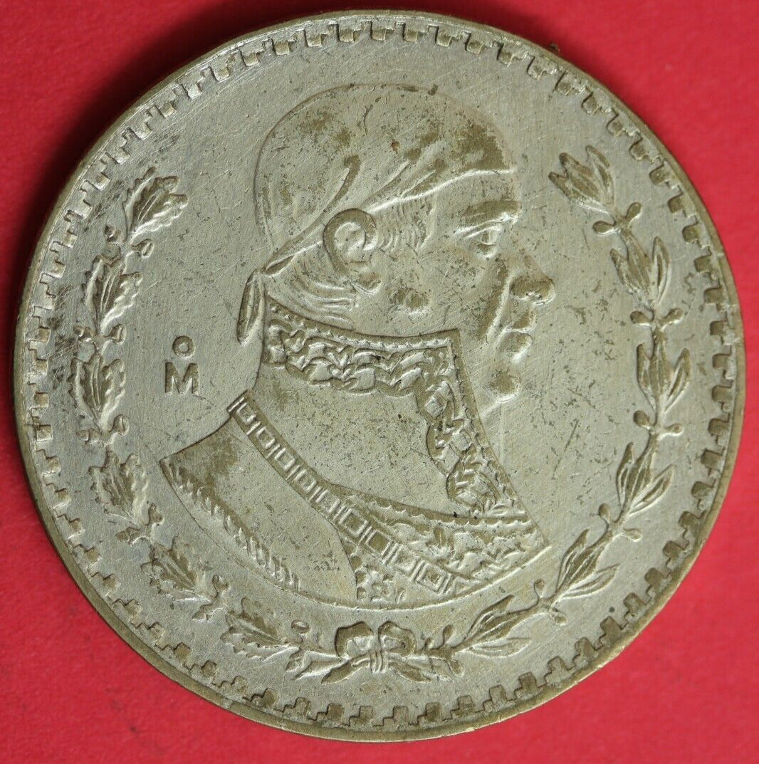 1960 Mexico Un 1 Peso .10 Silver Coin Morelos Estados Unidos Mexicanos GFB 41